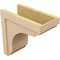 Ekena Millwork 10"W x 20"D x 20"H Classic Warren Rough Cedar Woodgrain TimberThane Corbel, Primed Tan CORUR10X20X20WARRCPR - alternate 6